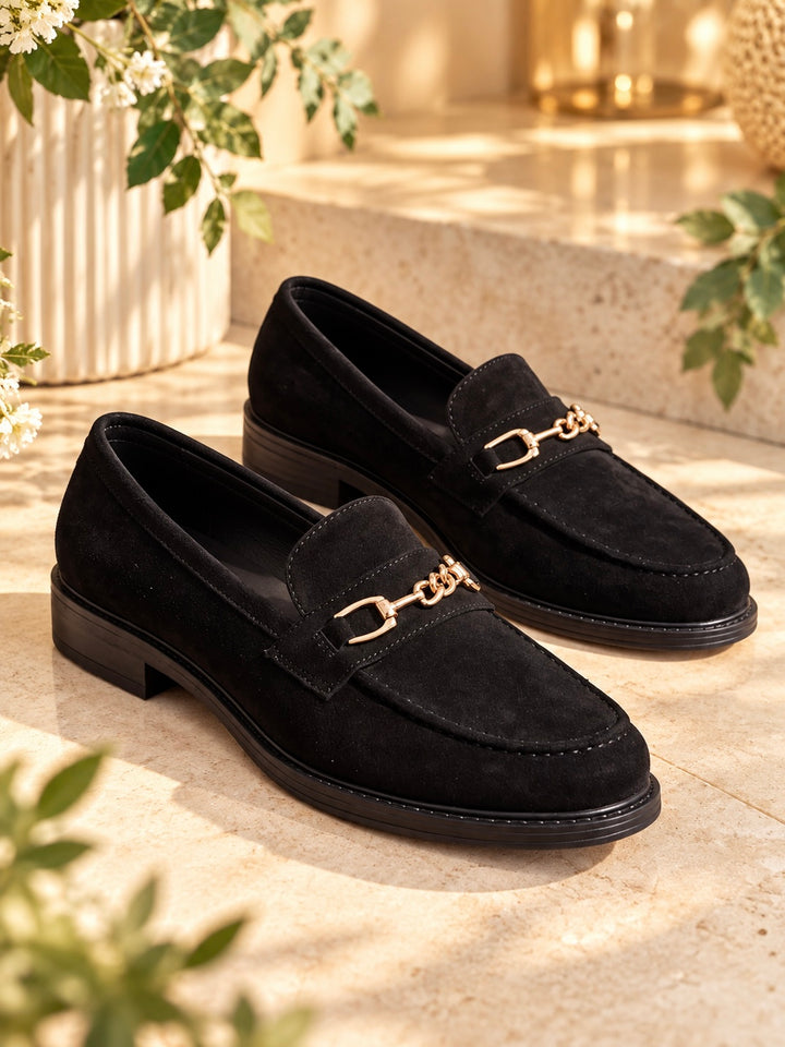 Erynn Suedette Loafers BLACK