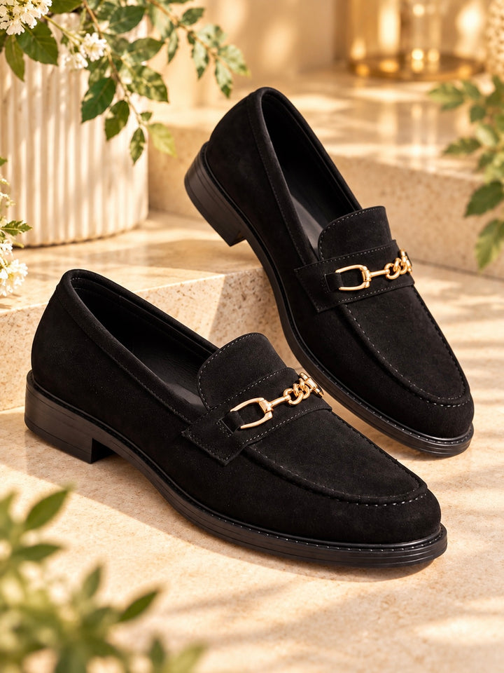 Erynn Suedette Loafers BLACK