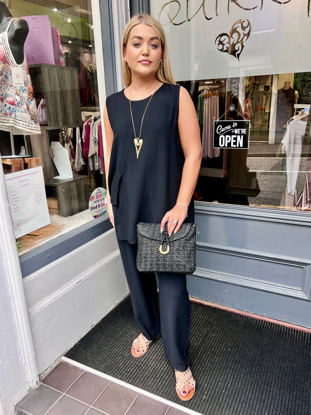 Jacinda Co-Ord Set BLACK