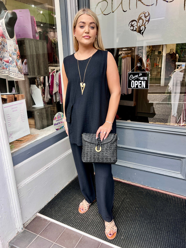 Jacinda Co-Ord Set BLACK