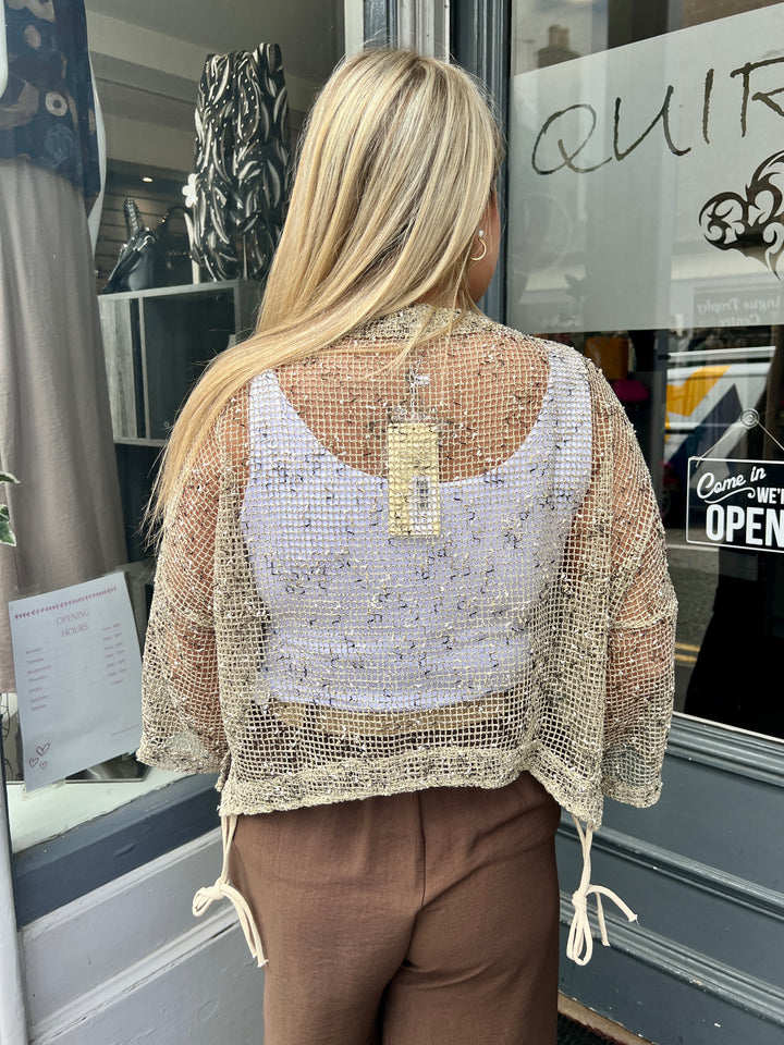 Florence Mesh Layering Jacket BEIGE