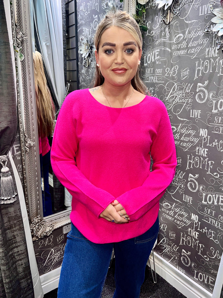 Italian Knit Jumper CERISE