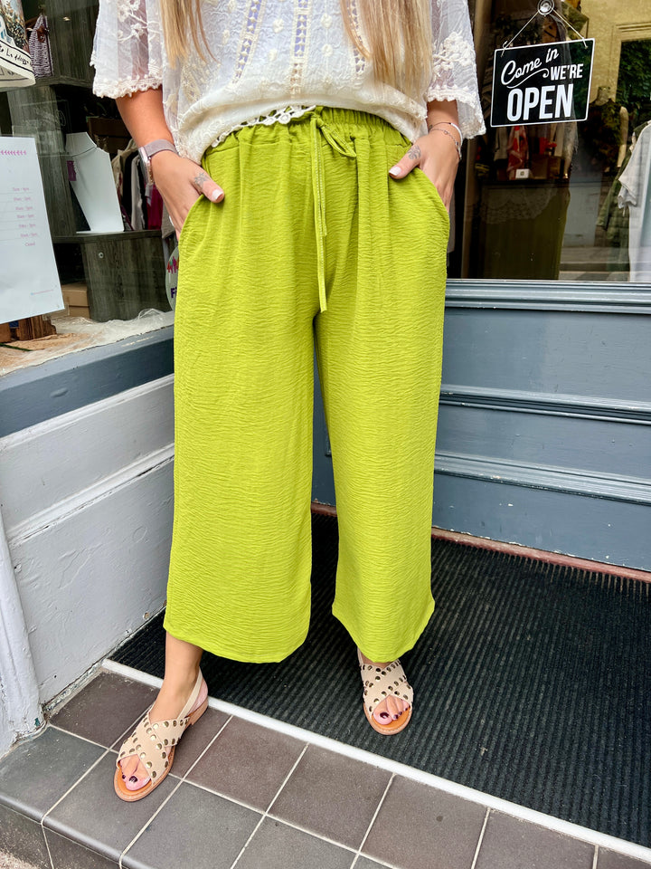 Shelby Crop Trousers GREEN