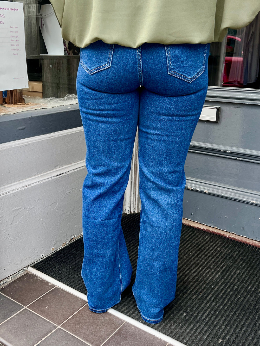 Lisa Wide Leg Jeans DARK BLUE