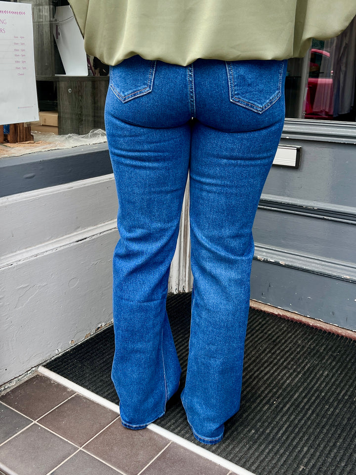 Lisa Wide Leg Jeans DARK BLUE