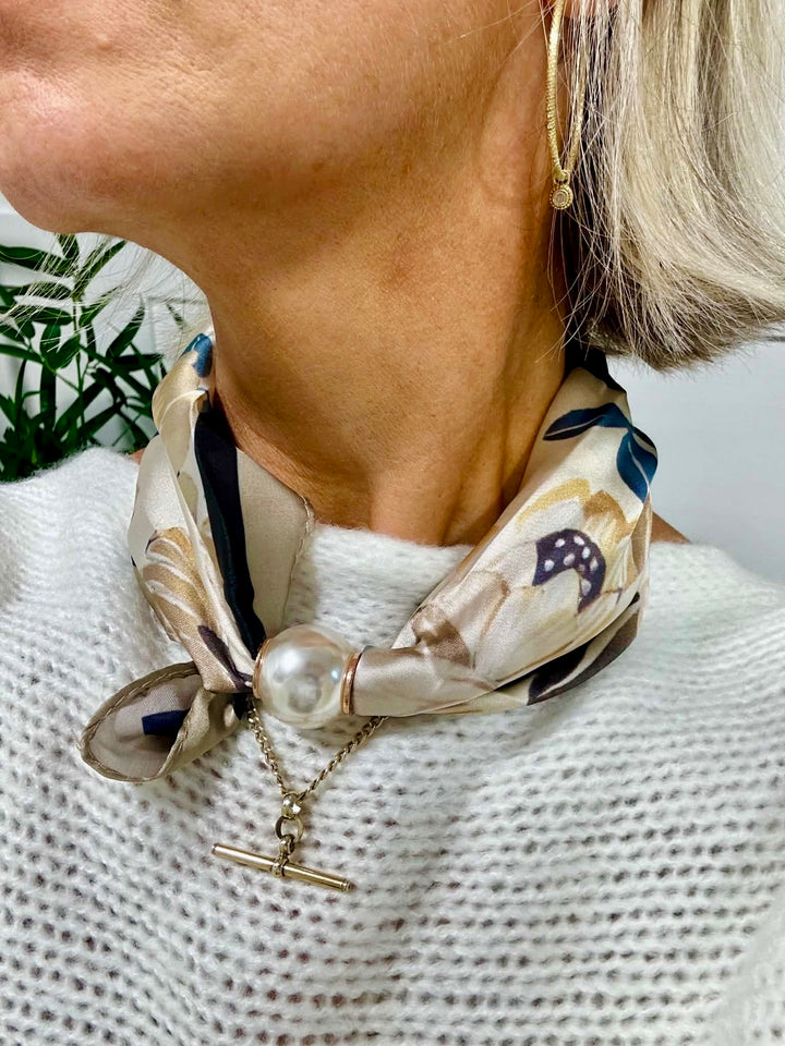Bouquet Magnetic Scarf BEIGE