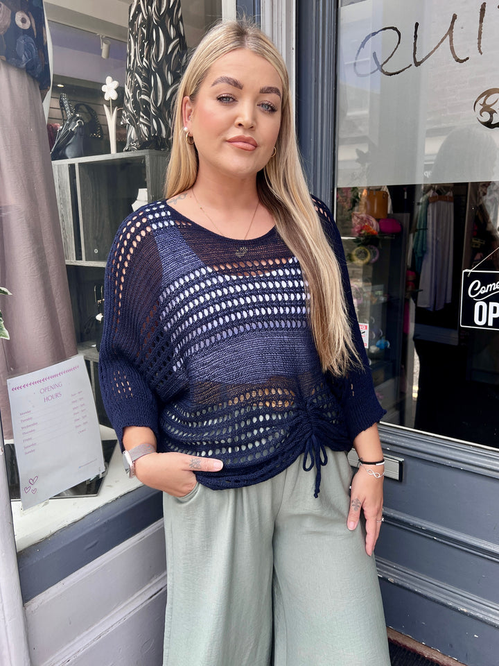 Peyton Fine Knit NAVY