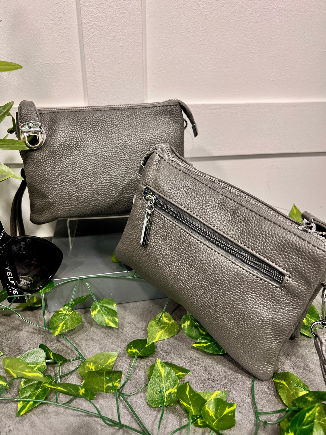 Trudy Clutch Handbag DARK GREY