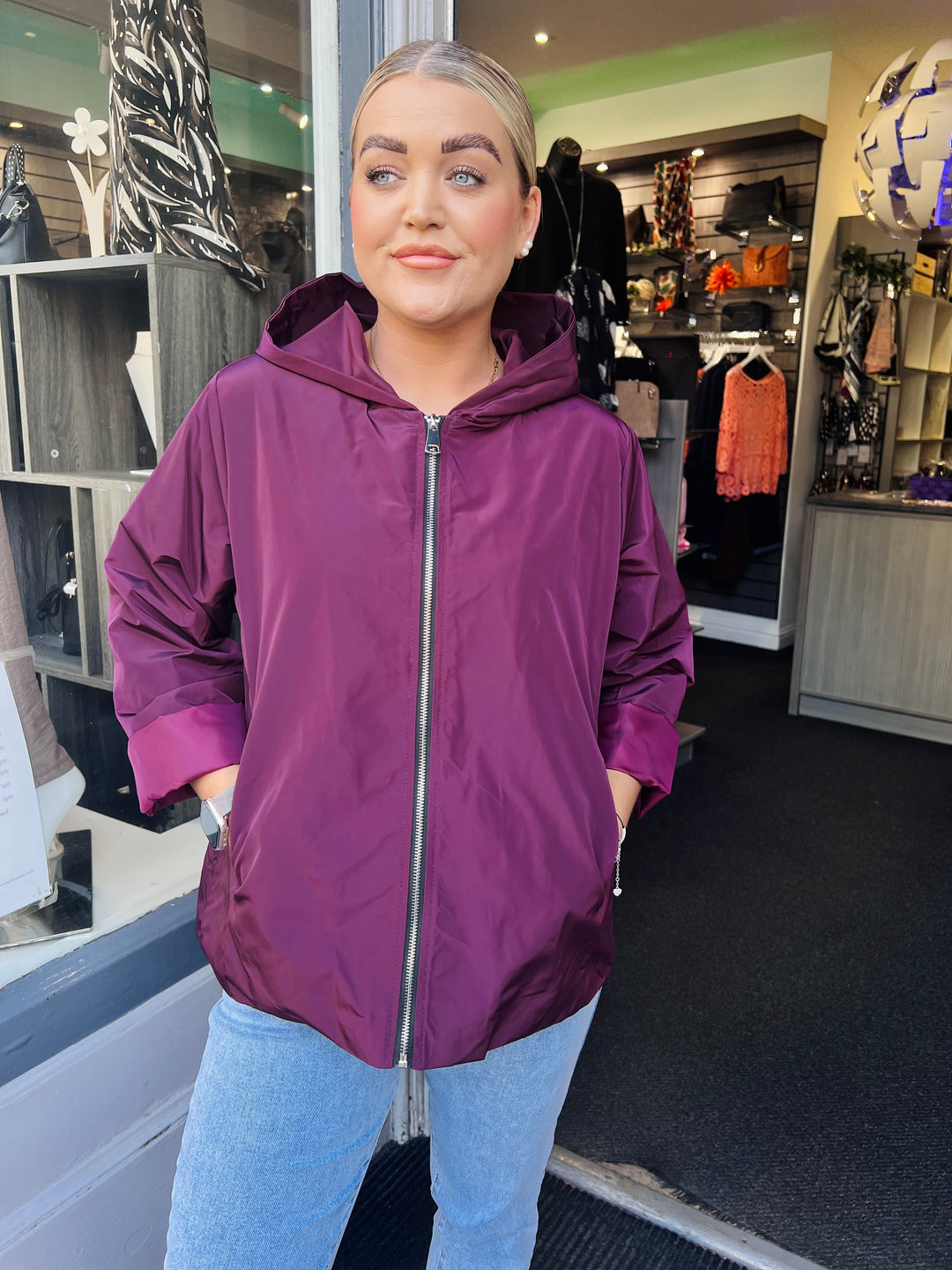 Becca Premium Rain Jacket BERRY