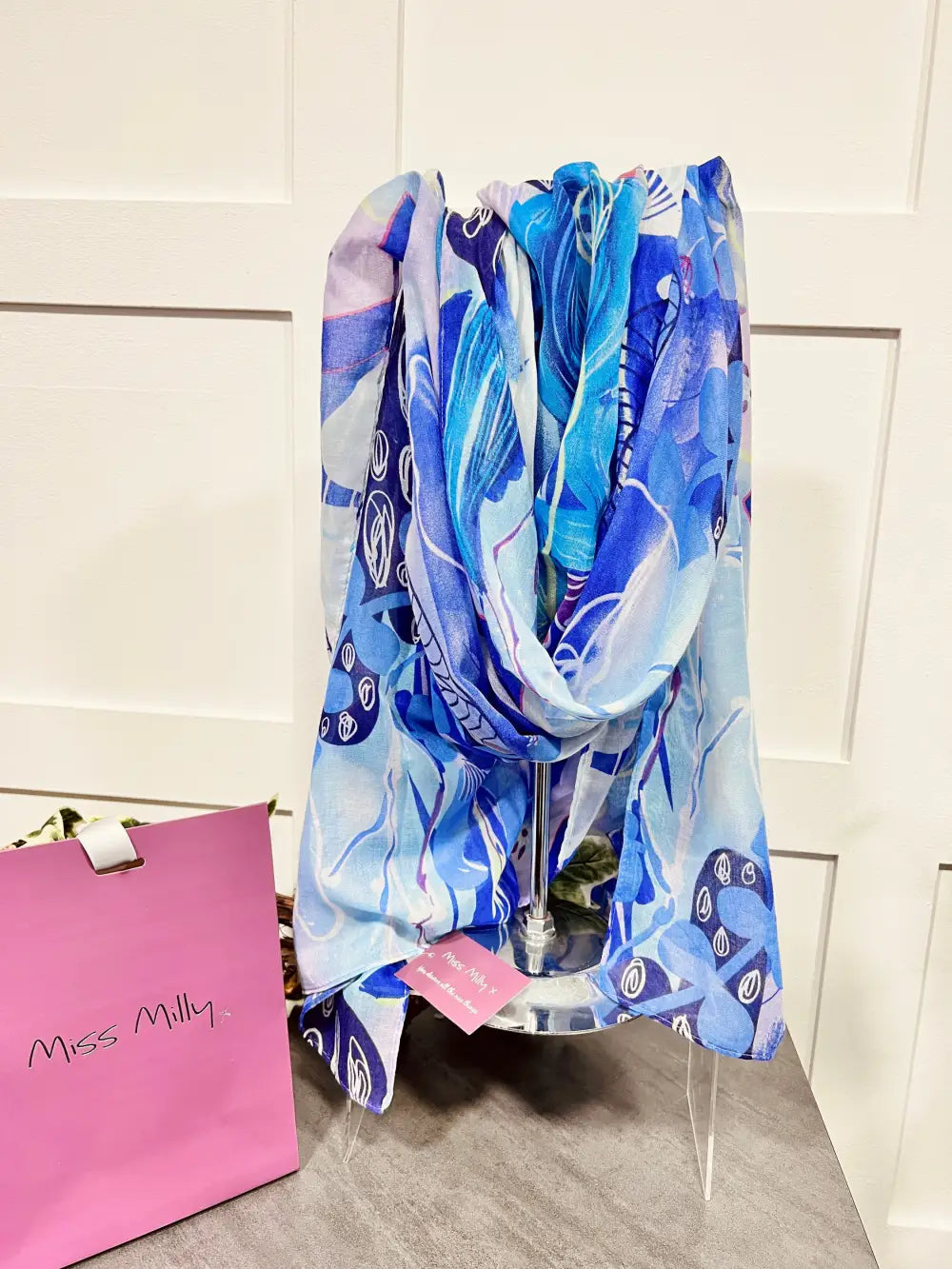 Miss Milly Tropical Scarf BLUE