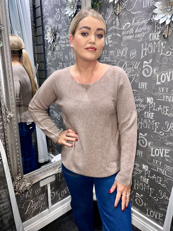 Italian Knit Jumper MOCHA