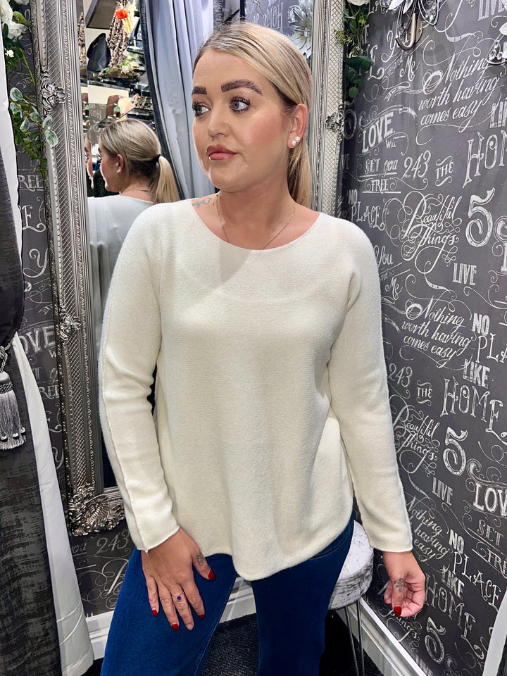 Italian Knit Jumper WINTER WHITE
