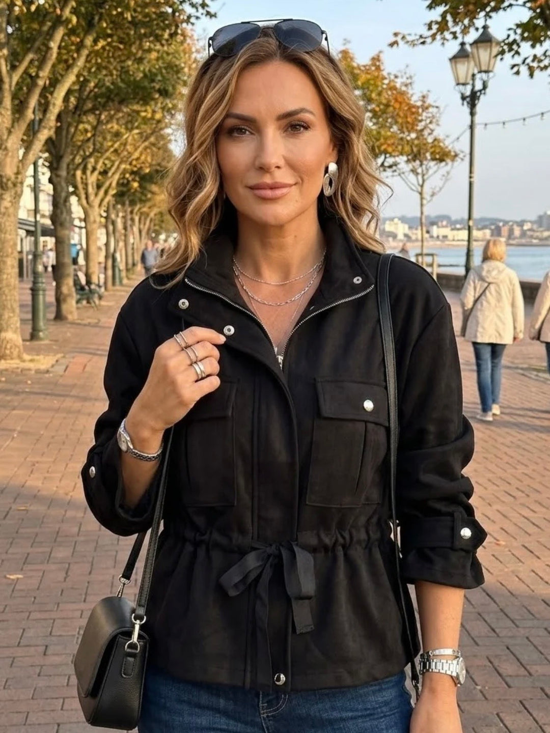 Jessie Suede Jacket BLACK