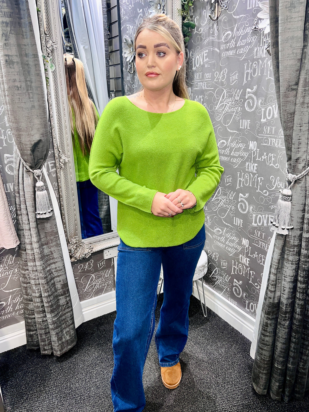 Italian Knit Jumper APPLE