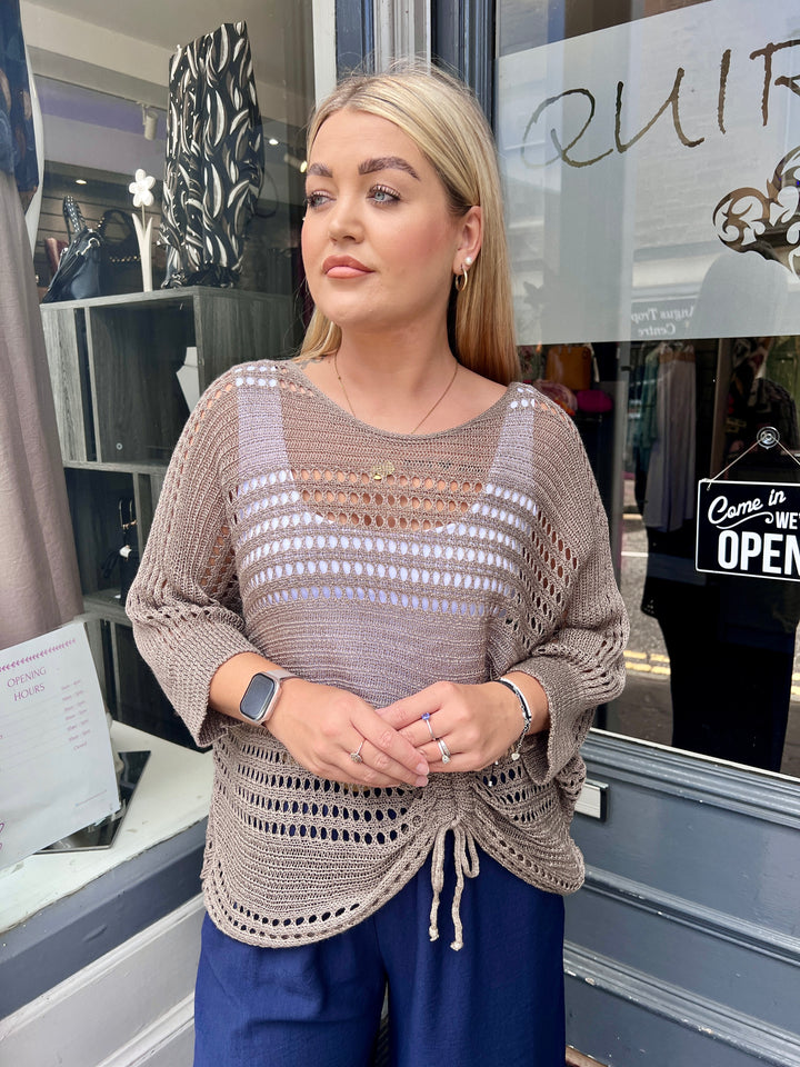 Peyton Fine Knit MOCHA