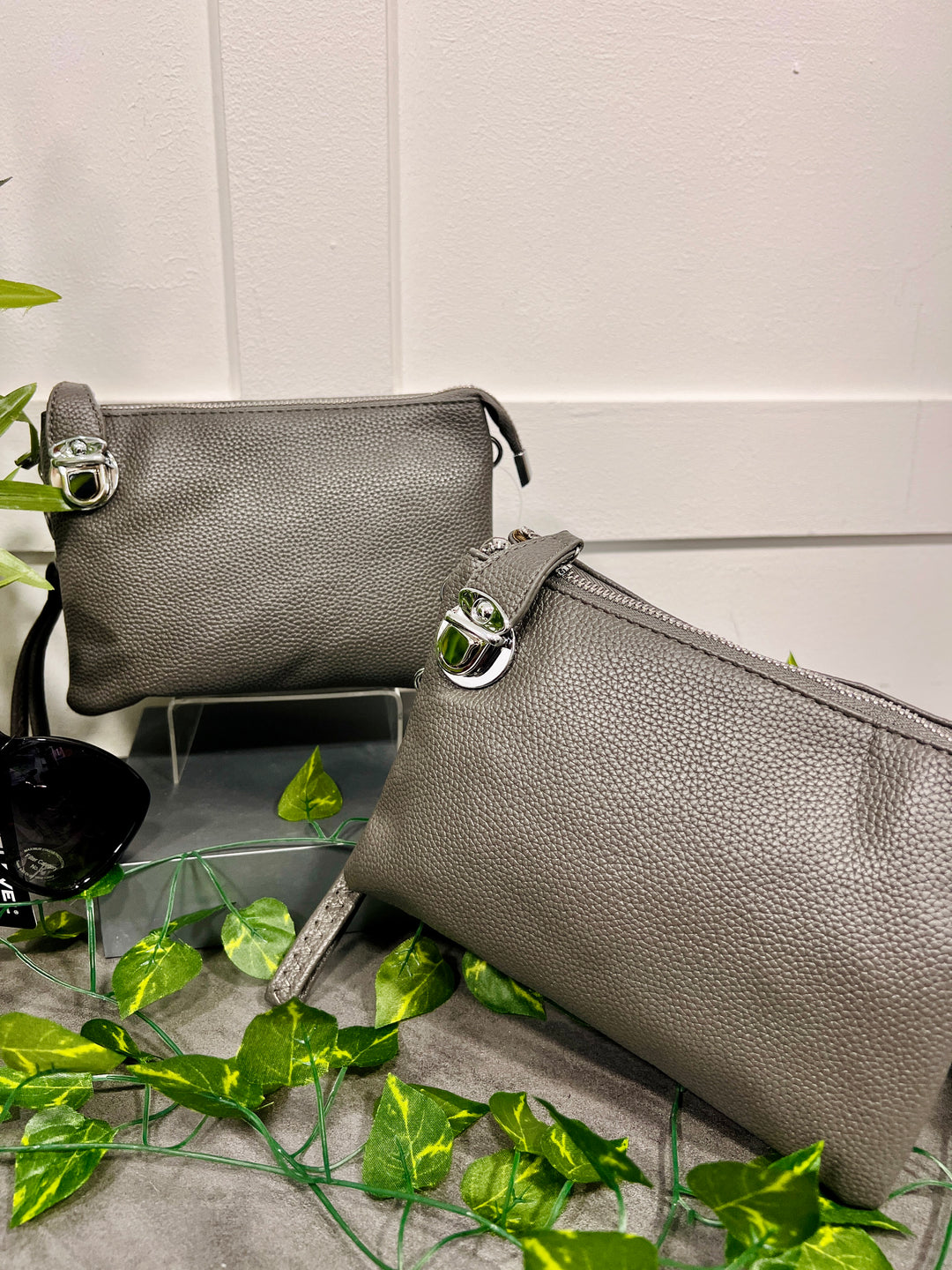 Trudy Clutch Handbag DARK GREY