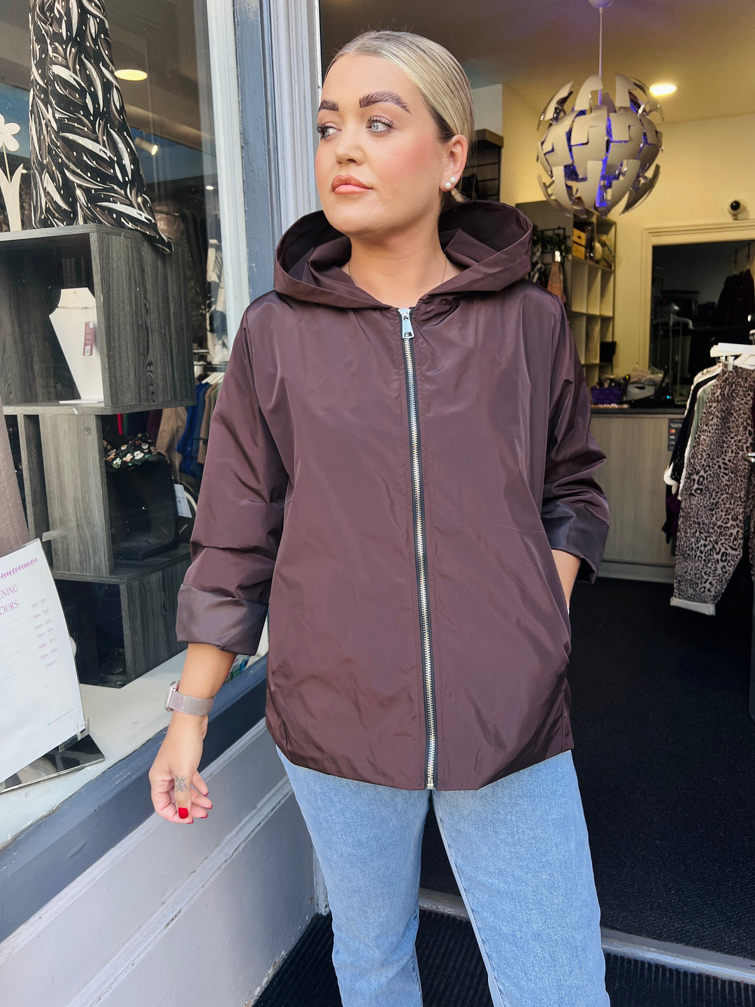 Becca Premium Rain Jacket CHOCOLATE