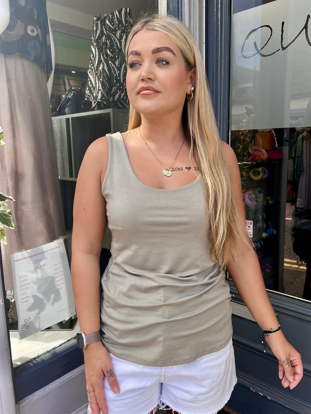 Tina Stretch Vest TAUPE