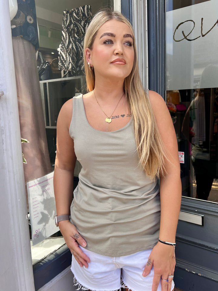 Tina Stretch Vest TAUPE
