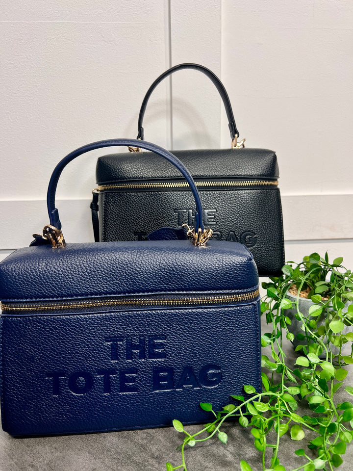 The Tote Grab Handle Bag NAVY