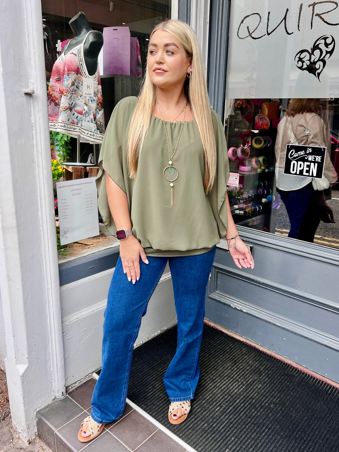 Bella Chiffon Blouse LIGHT KHAKI