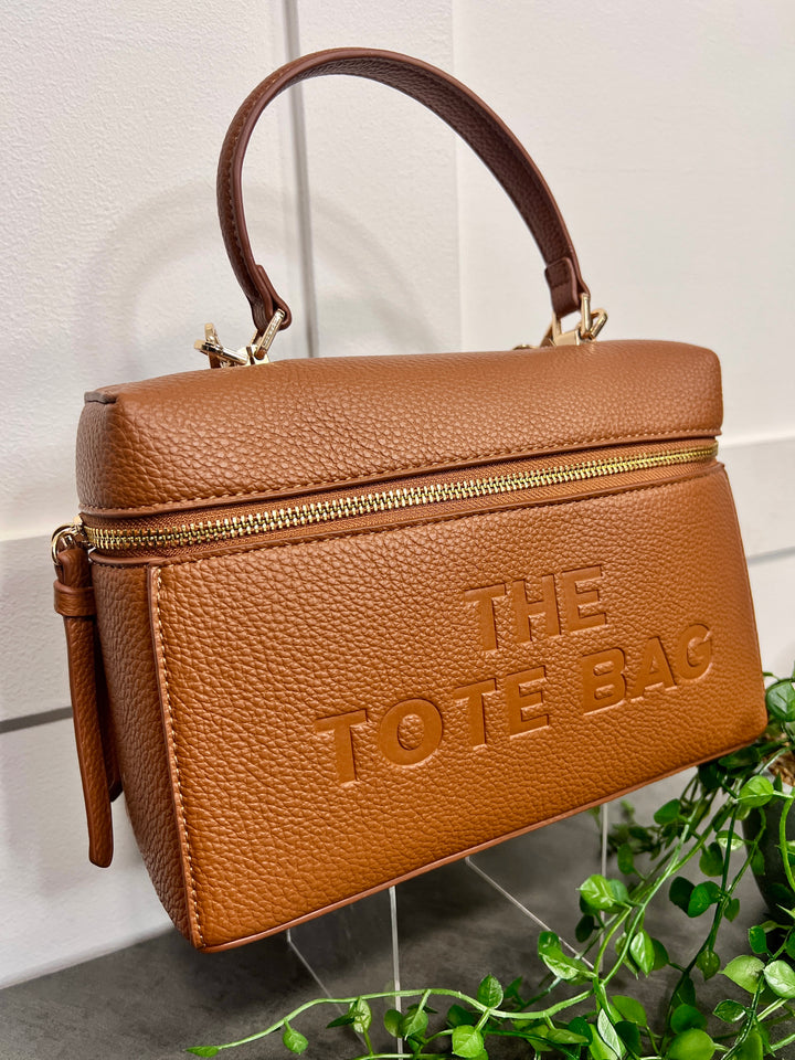 The Tote Grab Handle Bag TAN