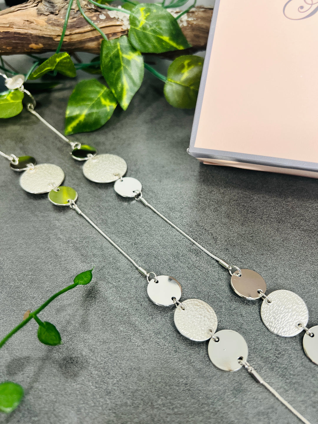 Gracee Long Disc Two Tone SILVER