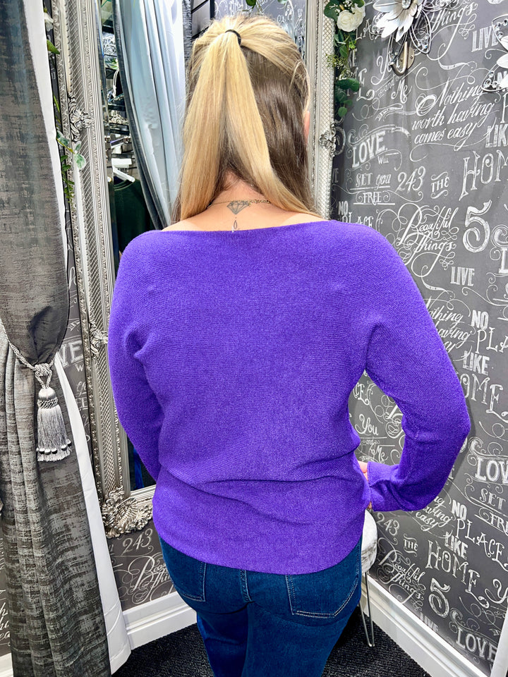 Italian Knit Jumper PURPLE