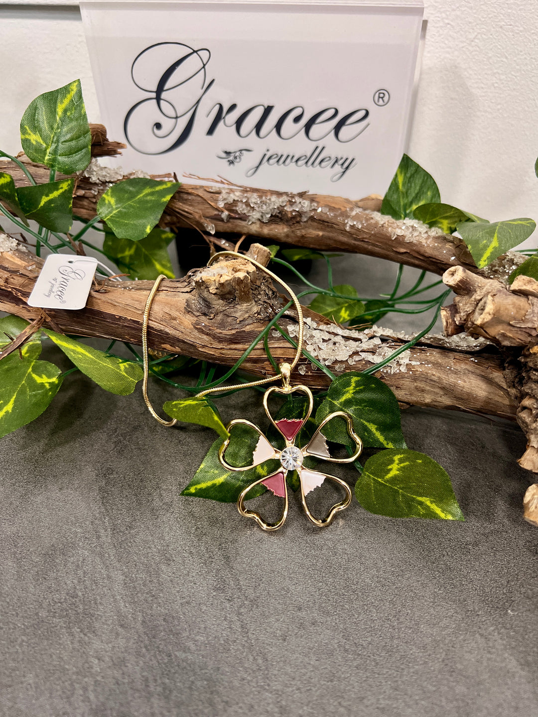 Gracee Long Coloured Flower GOLD