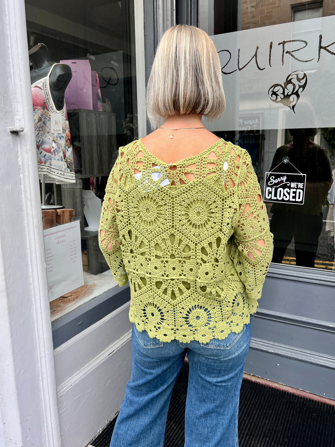 Saskia Crochet With Vest OLIVE