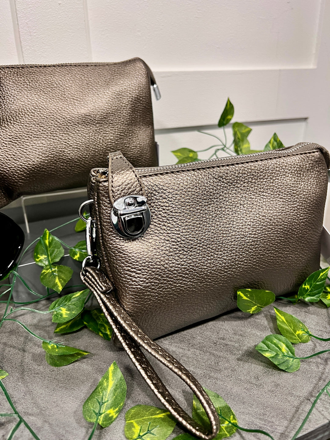 Trudy Clutch Handbag BRONZE