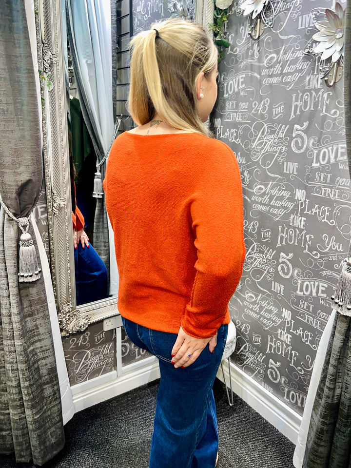 Italian Knit Jumper RUST