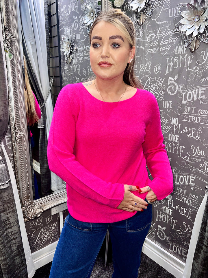 Italian Knit Jumper CERISE