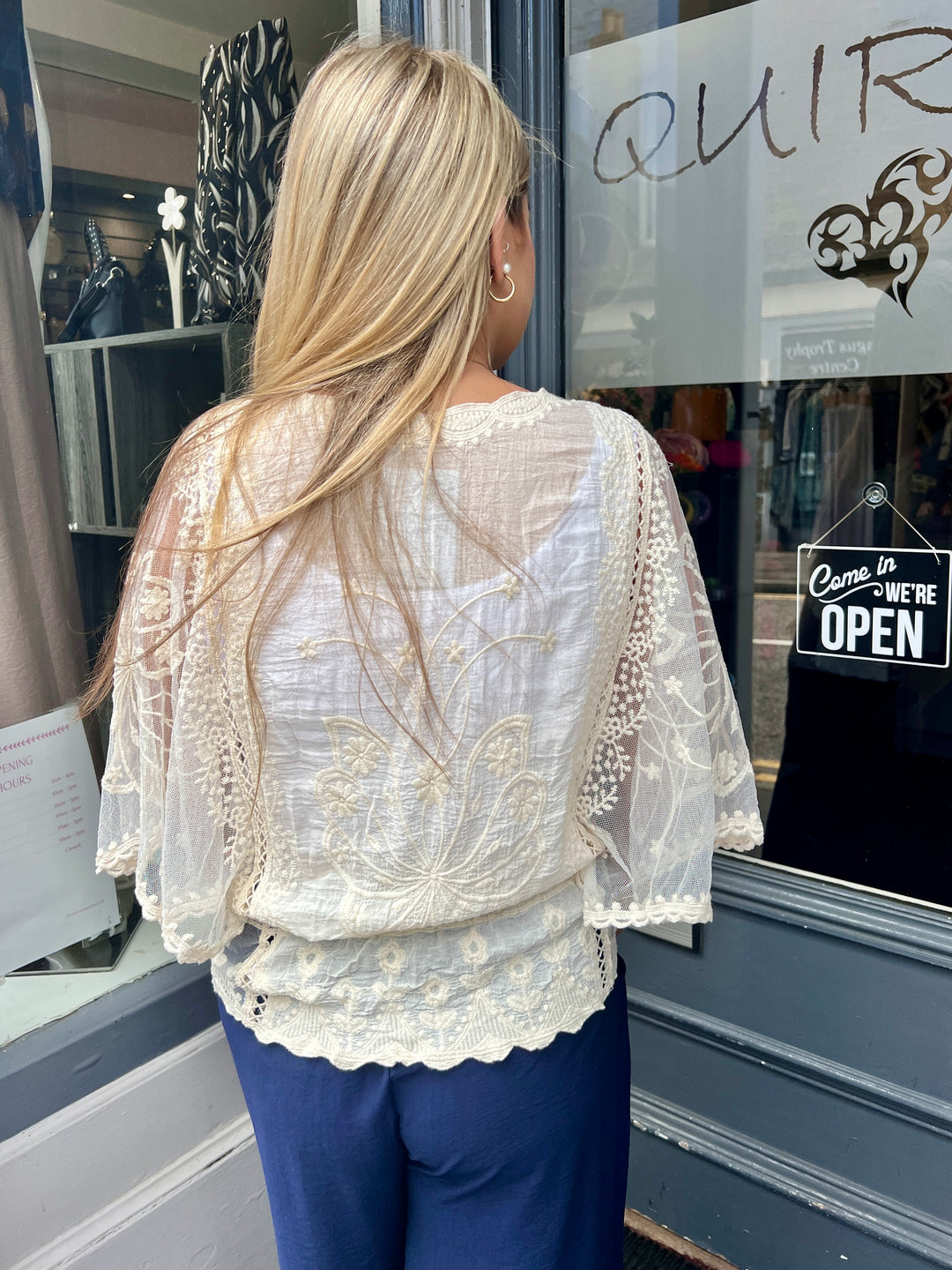 Luna Butterfly Top CREAM