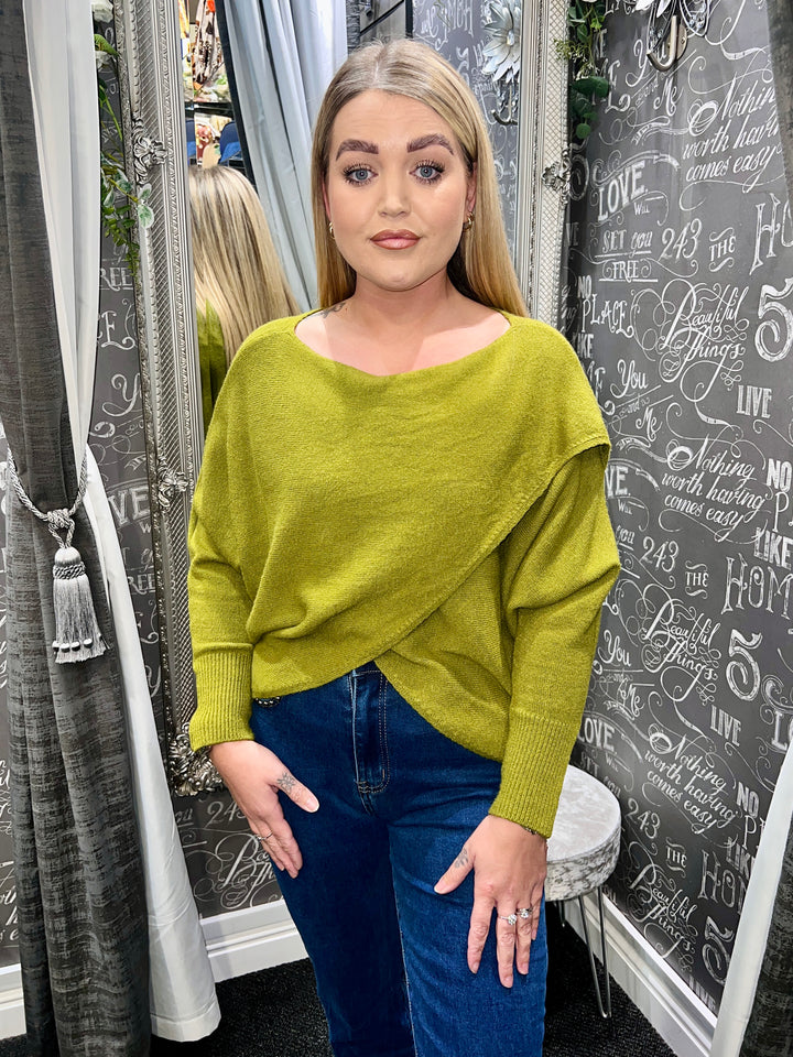 Kayla Crossover Jumper OLIVE