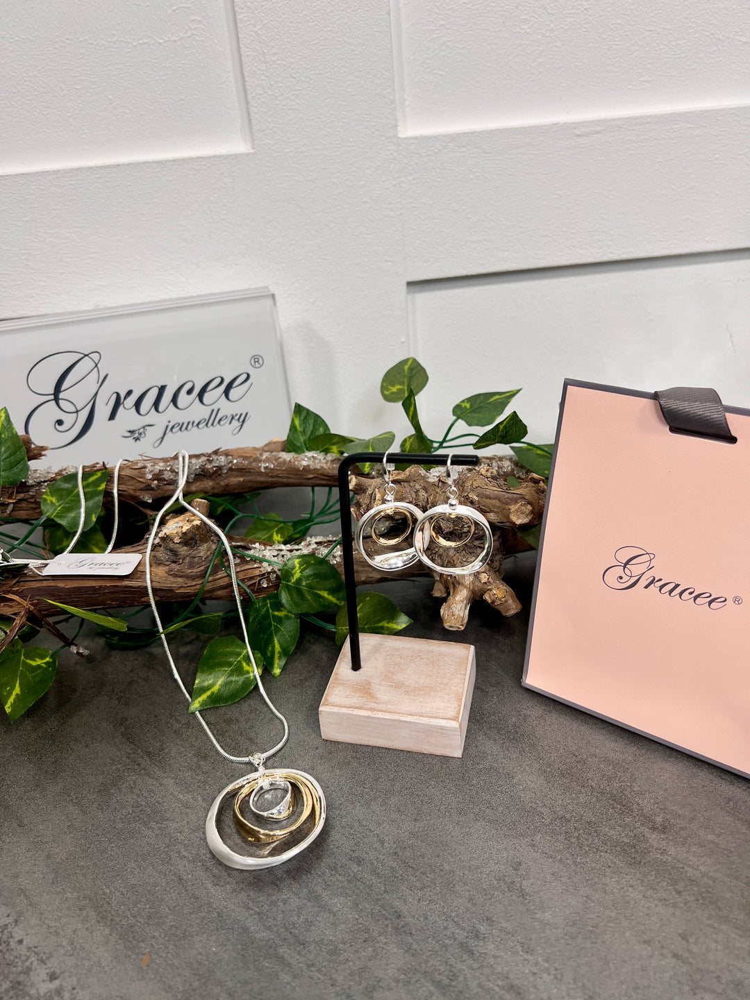 Gracee Mixed Circle Earrings SILVER/GOLD