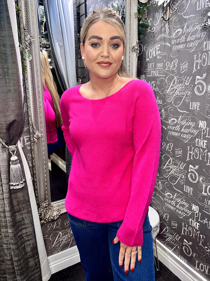 Italian Knit Jumper CERISE