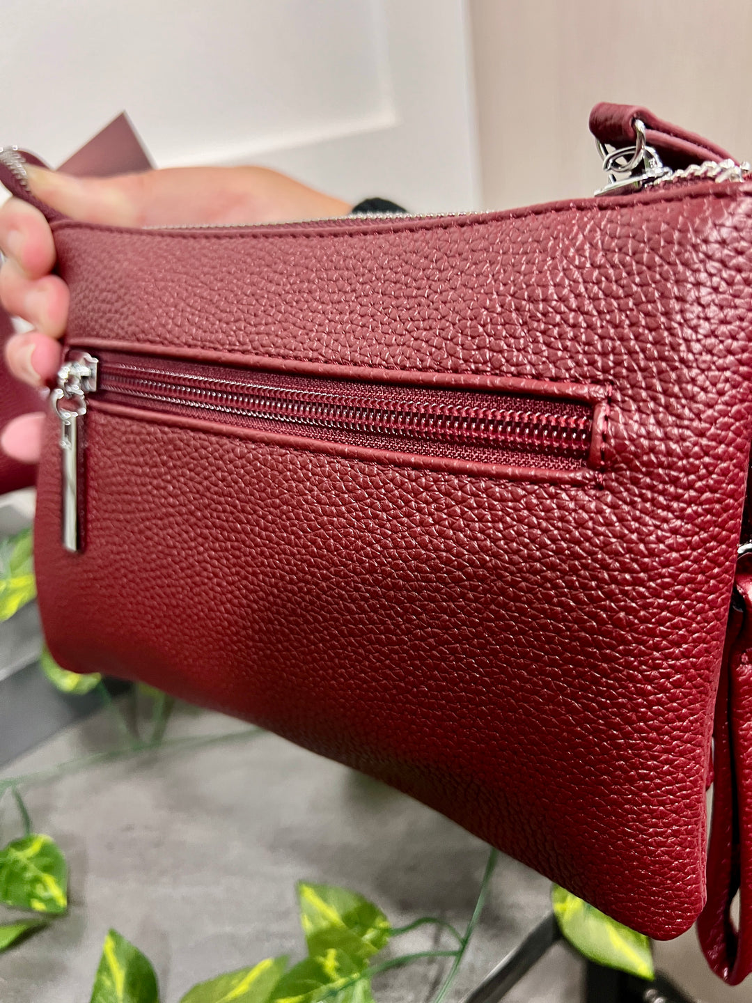 Trudy Clutch Handbag WINE