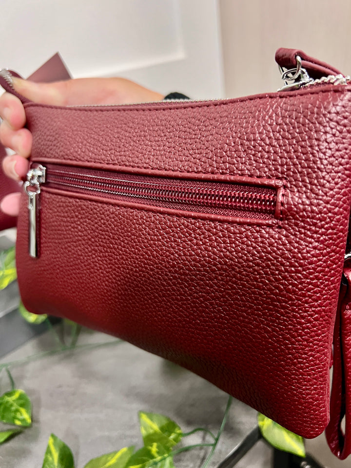 Trudy Clutch Handbag WINE