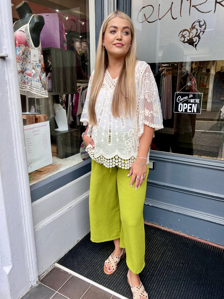 Shelby Crop Trousers GREEN