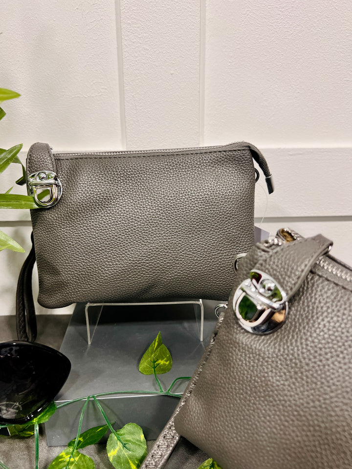 Trudy Clutch Handbag DARK GREY