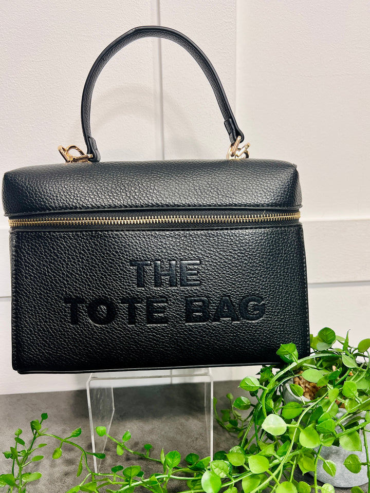 The Tote Grab Handle Bag BLACK