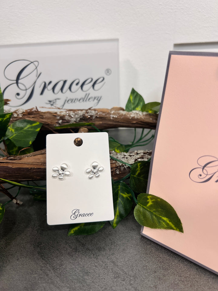 Gracee Daisy Earrings SILVER