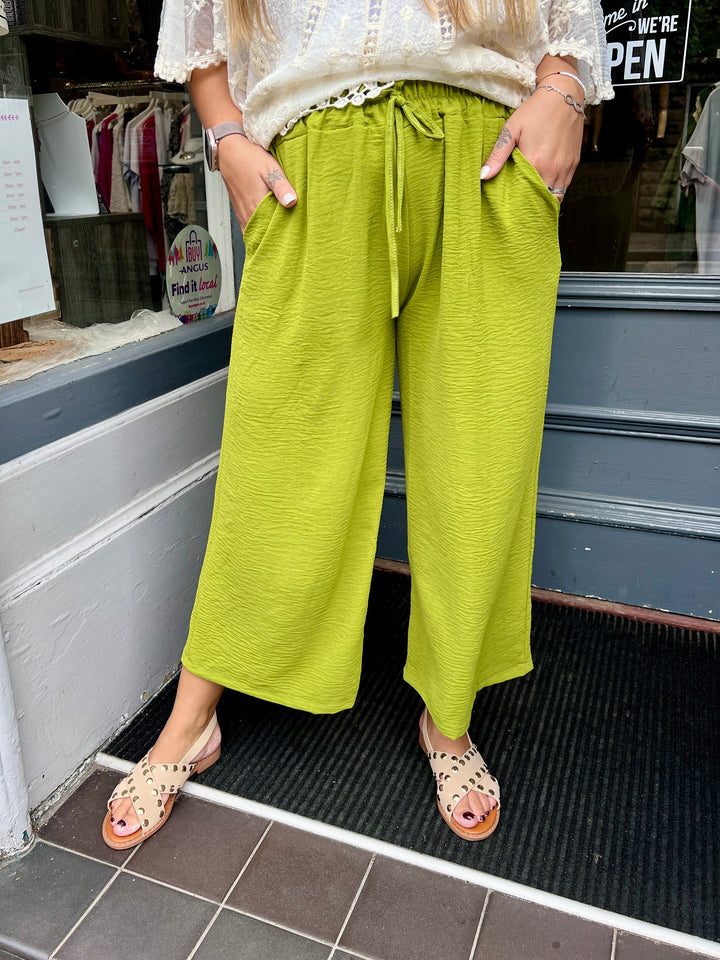 Shelby Crop Trousers GREEN