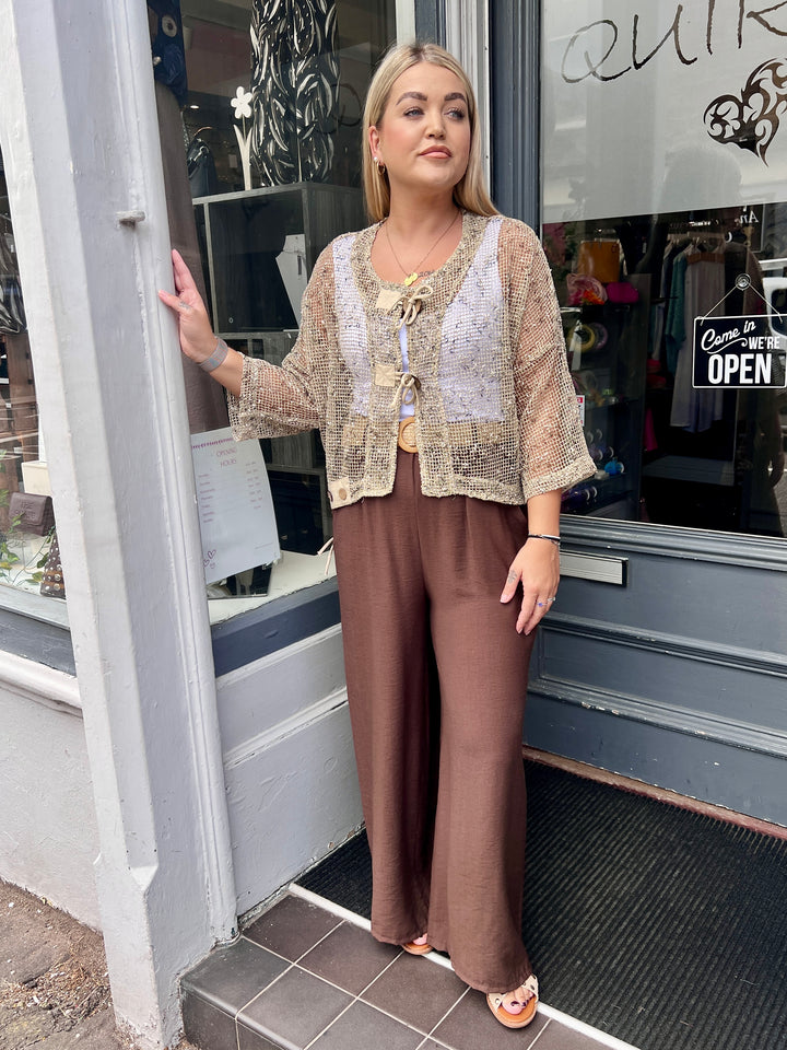 Florence Mesh Layering Jacket BEIGE