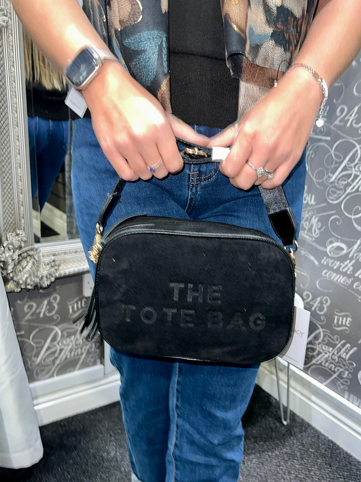 The Tote Suedette Camera Bag BLACK