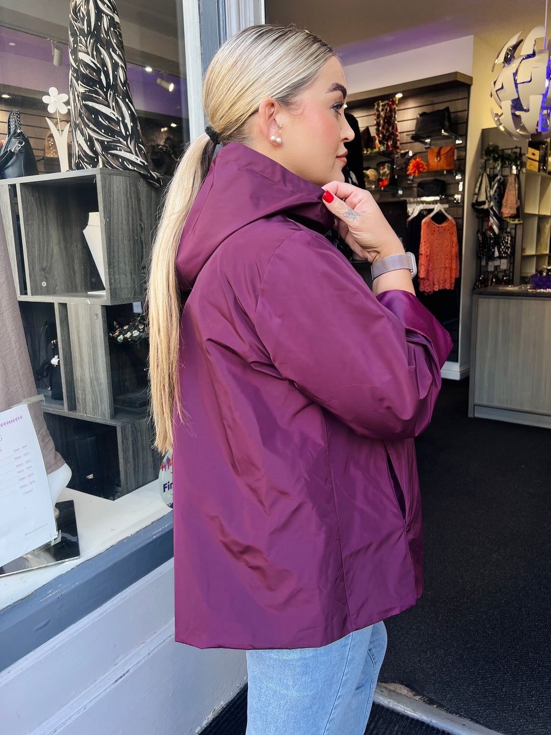 Becca Premium Rain Jacket BERRY
