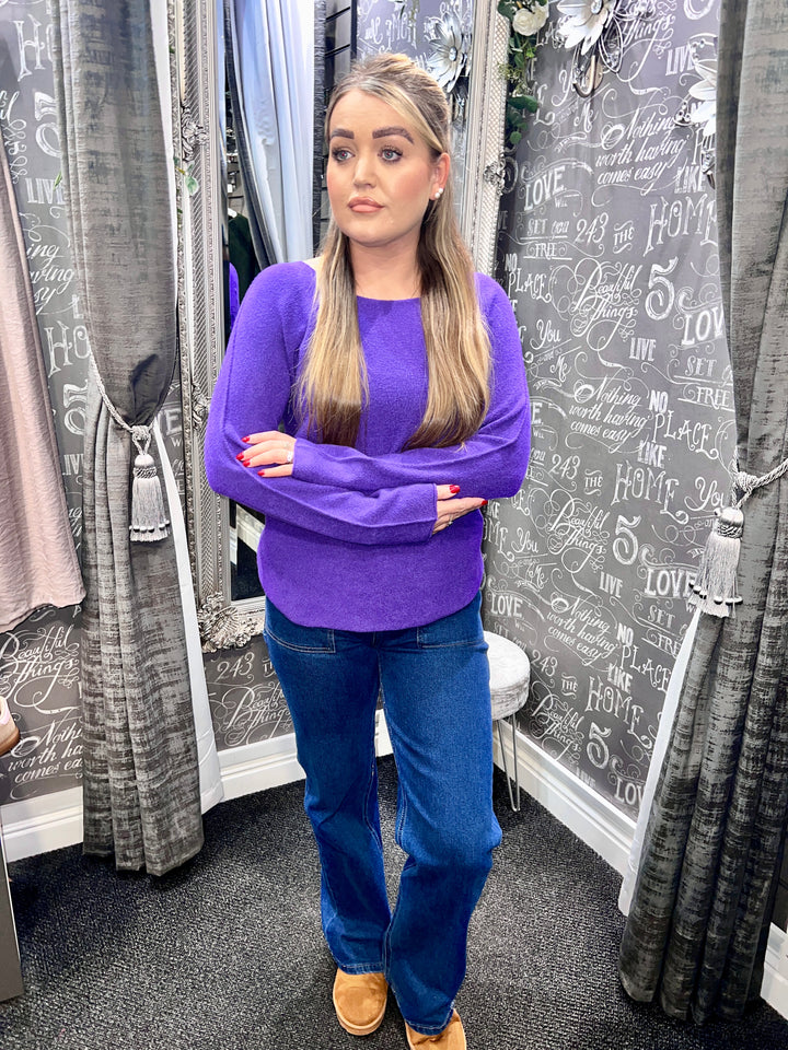 Italian Knit Jumper PURPLE