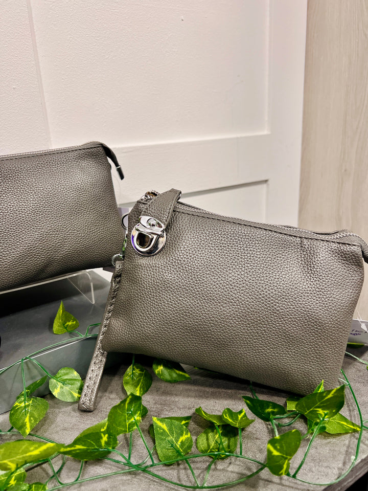 Trudy Clutch Handbag DARK GREY