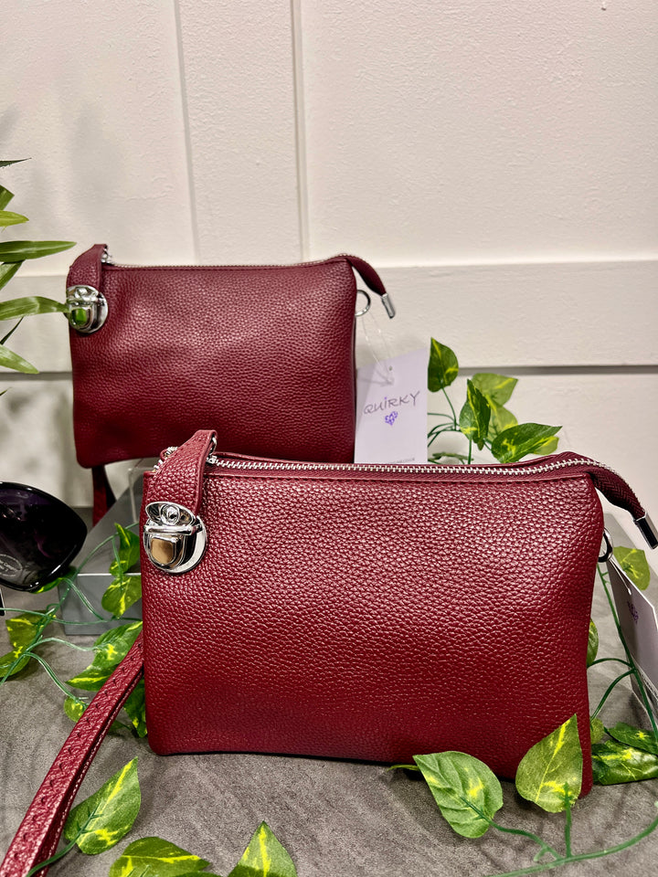 Trudy Clutch Handbag WINE